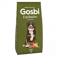 GOSBI EXCLUSIVE LAMB MAXI 3KG,  hrană completă cu miel pentru câini adulți de talie mare