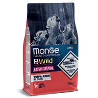 MONGE dry dog BWILD LG puppy Deer 12 kg, hrană uscată pentru câini