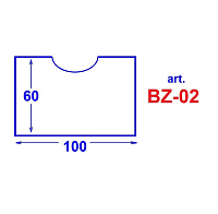 BZ-02 Buzunar transparent 60*100 mm
