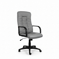 Fotoliu directorial, Boss KD TILT PL64 ECO-70, ergonomic, eco piele gri, 105-115cm