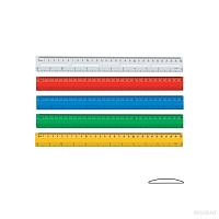 Rigla plastic 30cm incolor  600  ARK  /48