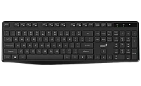 Wireless Keyboard Genius KB-7200, Fn Keys, Chocolate keys, Battery indicator, 2xAAA, Black, USB