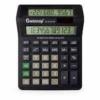 Calculator de Birou Gwennap 12 Digiti cu 2 Ecrane LCD, Calculator Dual Display cu Functii Memorie, Ideal pentru Contabilitate, Magazin, Birou si Calcul Profesional