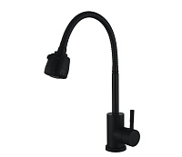 Baterie de bucătărie EKO4D-01-NEGRU – pipă reflector flexibilă Ø35 (negru)