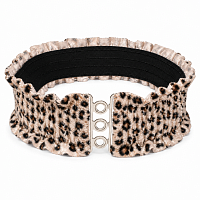 Brâu damă elastic cu print leopard