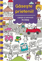 Gaseste Prieteni! Lipeste si coloreaza In Oras