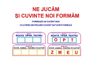 L-141 Formează un cuvânt nou cu litere din fiecare cuvânt dat după formulă - planşe A4