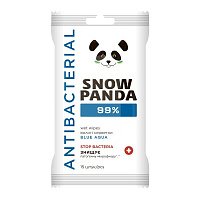 PANDA Servetele umede p/u miini si corp cu efect antimicrob 15buc   Blue Agua