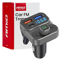 04649 Transmitator FM auto 2Г—USB-A 1Г—USB 12V 24V