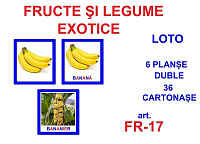 FR-17 Joc Loto Fructe şi legume exotice