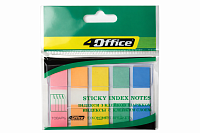Semne de carte adezive multicolore, 12x45 mm, set 100 file (5x20 buc)