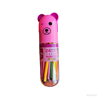 Carioci in cutie plastic rotunda 24cul 999-24